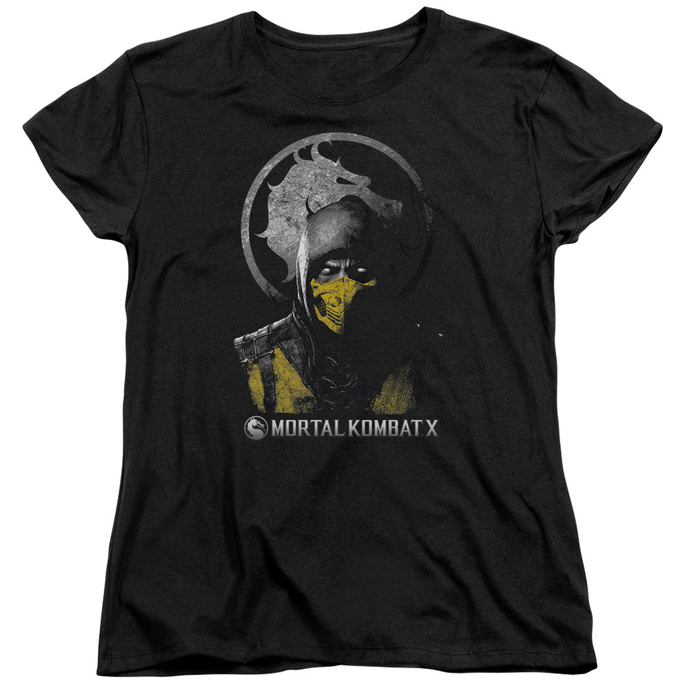 Mortal Kombat X - Scorpion Bust Women's Short Sleeve product image 1