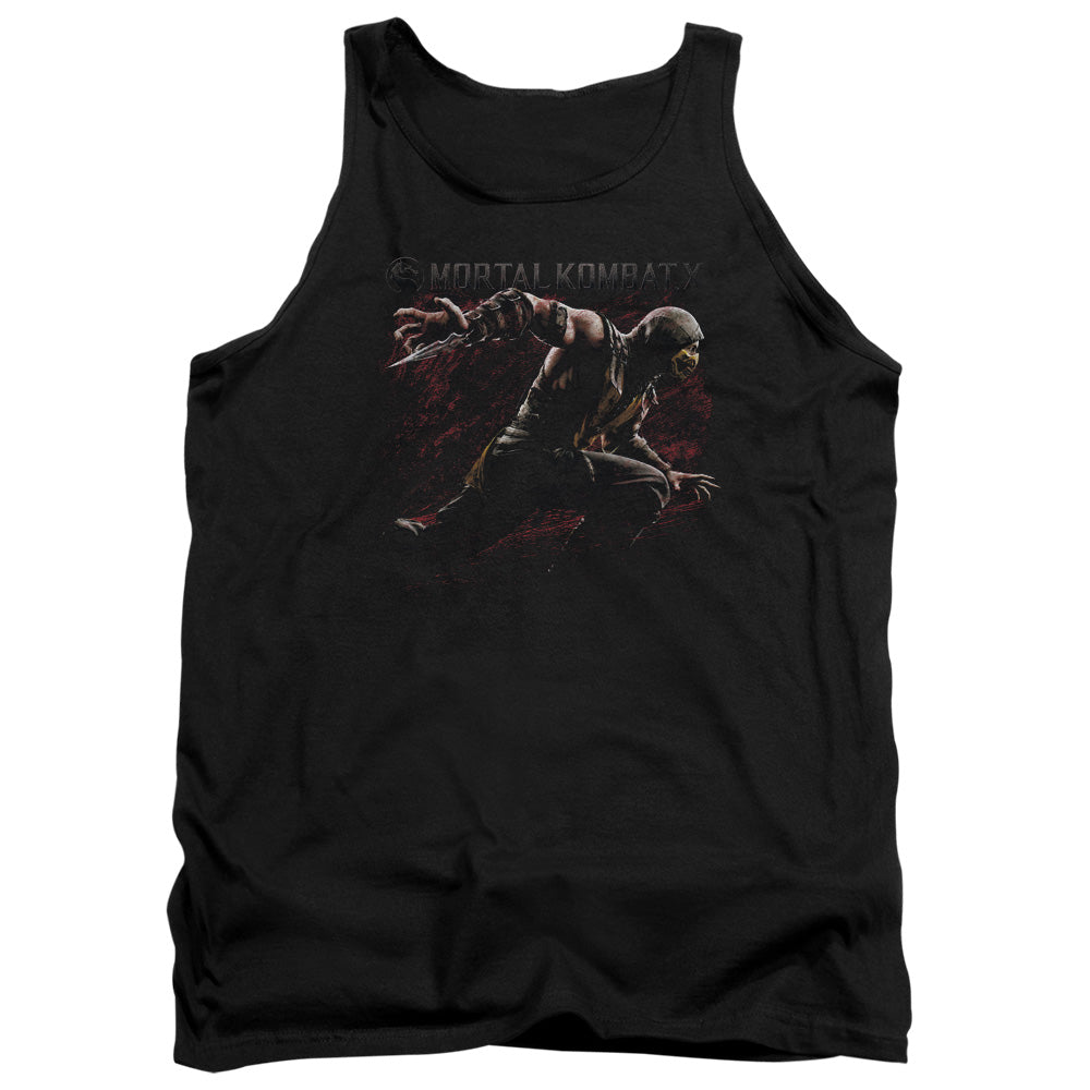 Mortal Kombat X - Scorpion Lunge Adult Tank Top