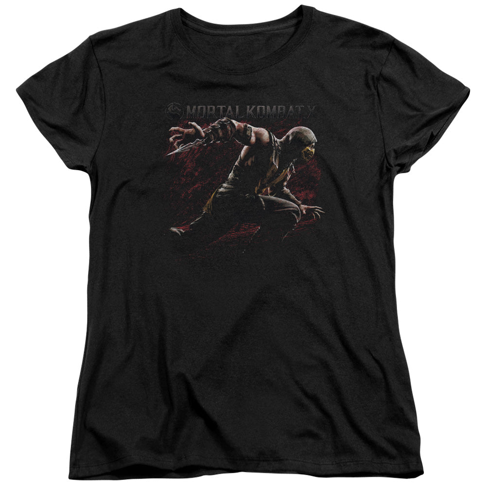 Mortal Kombat X - Scorpion Lunge Women's Short Sleeve product image 1