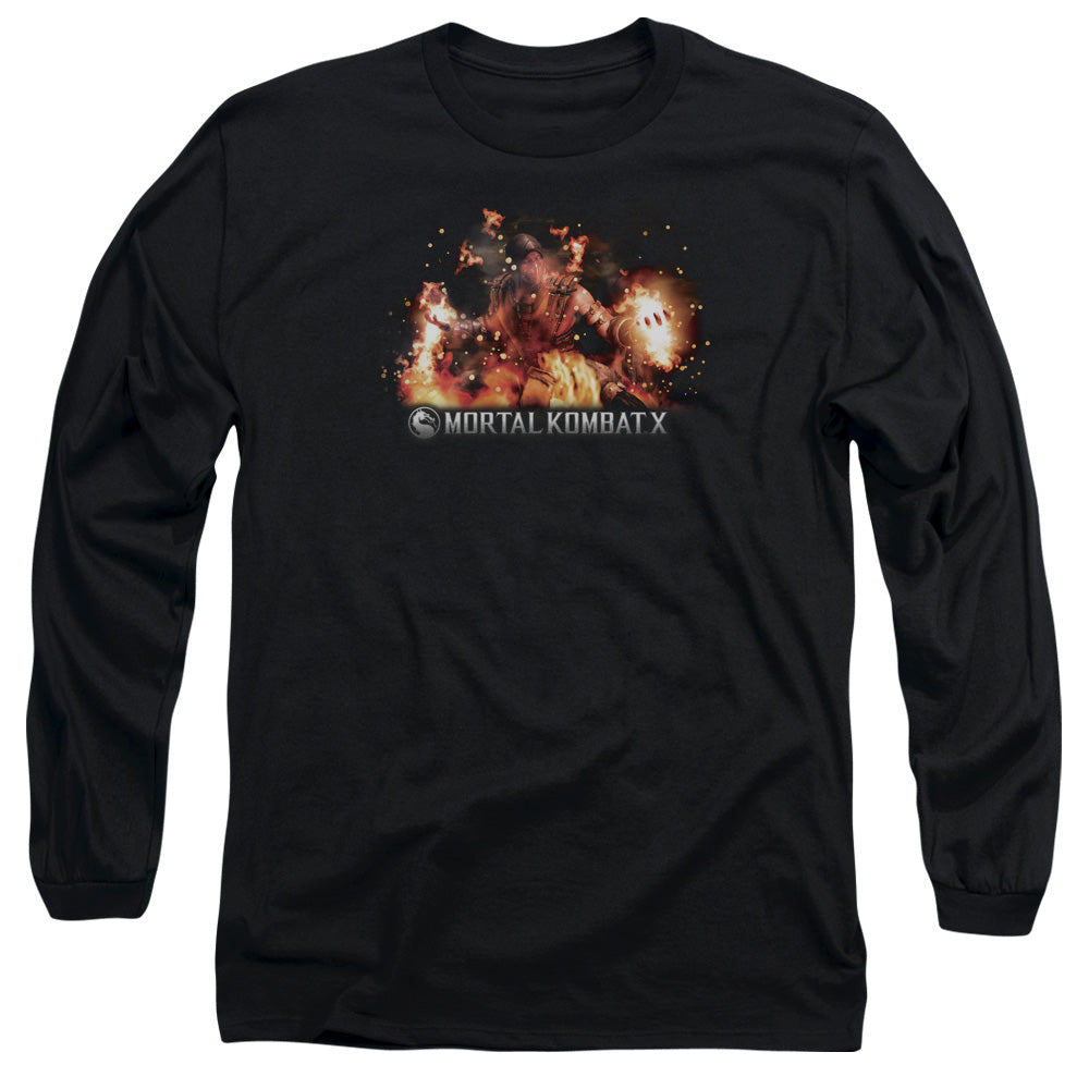 Mortal Kombat X - Scorpio Flames Adult Long Sleeve product image 1