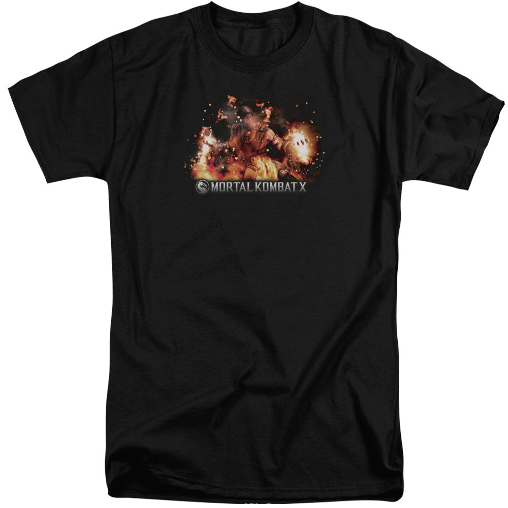 Mortal Kombat X - Scorpio Flames Adult Tall Fit Short Sleeve product image 1