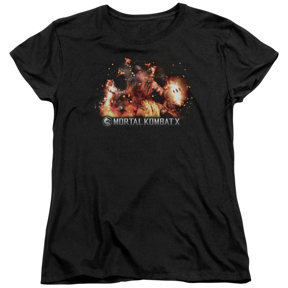 Mortal Kombat X - Scorpio Flames Women's Short Sleeve product image 1