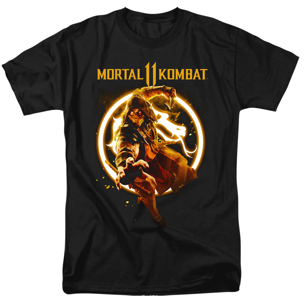Mortal Kombat 11 - Scorpion Flames Adult Regular Fit Short product image 1