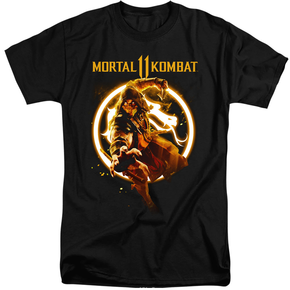 Mortal Kombat 11 - Scorpion Flames Adult Tall Fit Short product image 1