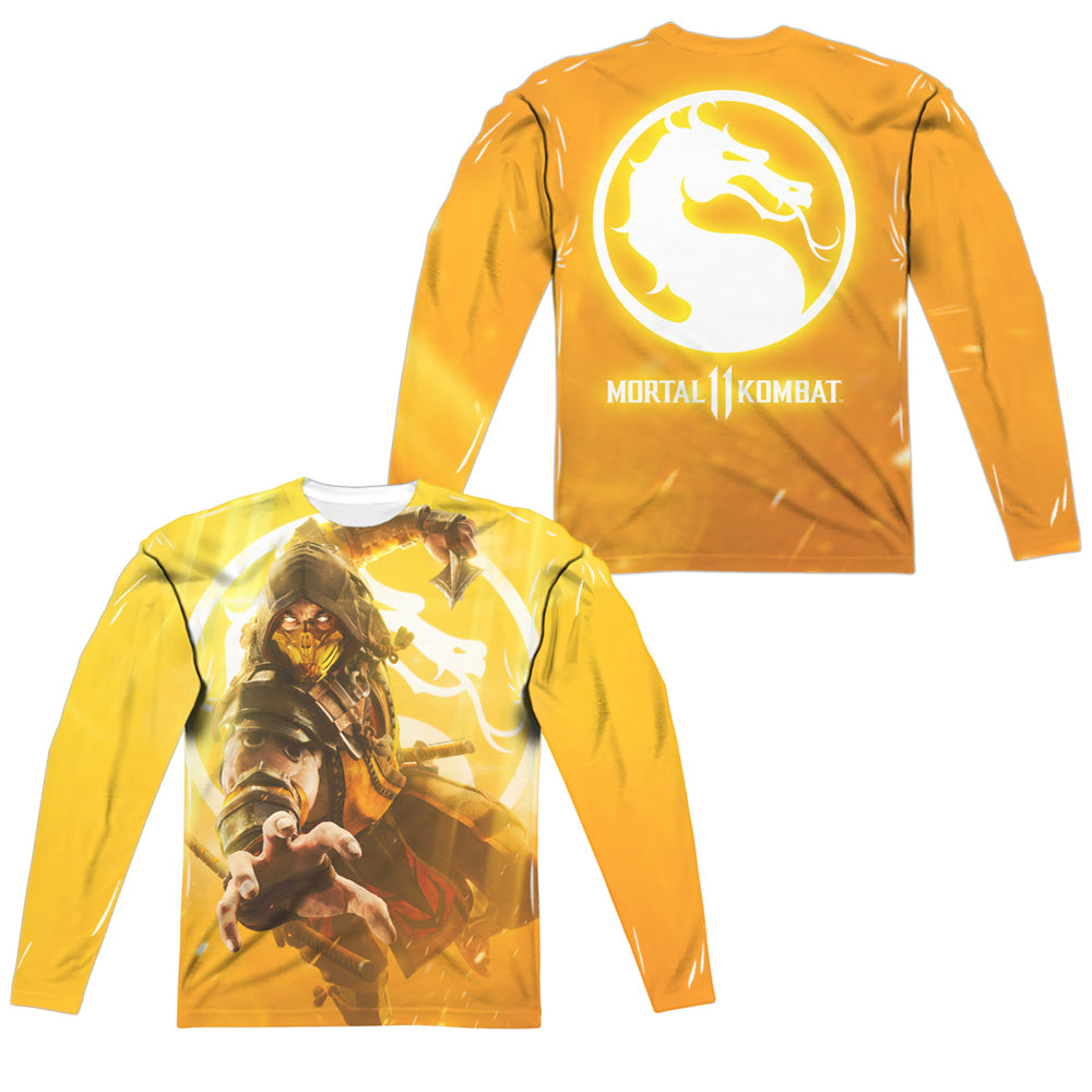 Mortal Kombat 11 - Scorpion L - S Adult Poly Crew product image 1