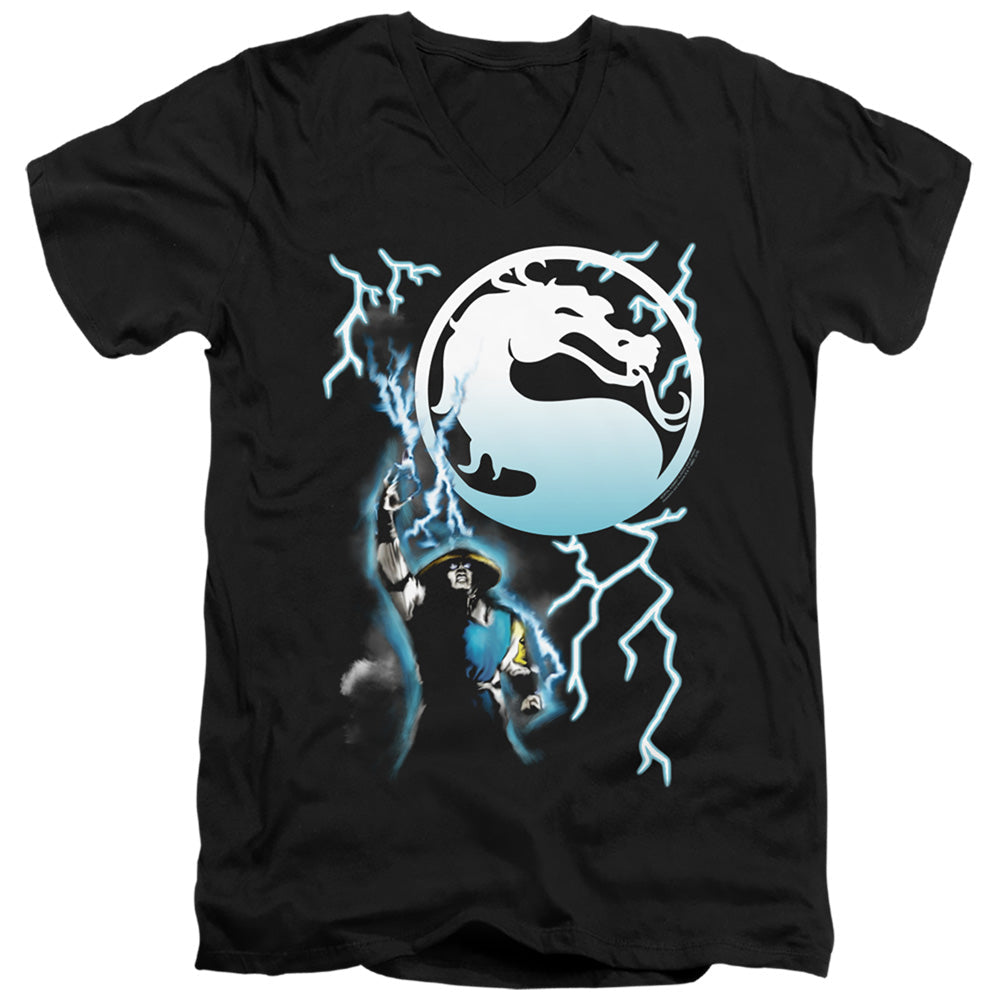 Mortal Kombat Klassic - Raiden Adult Slim Fit V Neck Cotton product image 1