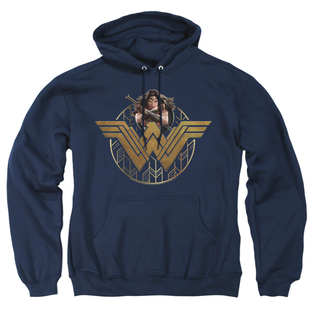 Wonder Woman Movie - Power Stance And Emblem Adult Pullover product image 1