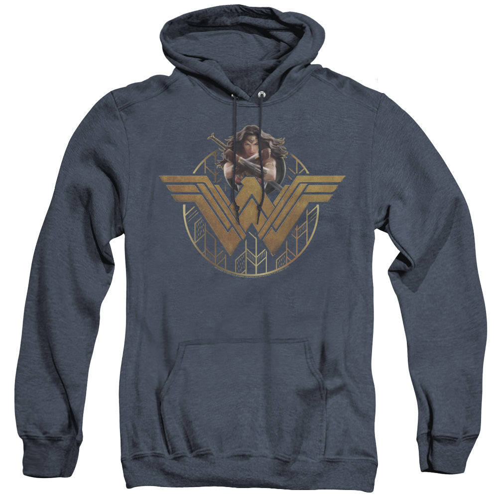 Wonder Woman Movie - Power Stance And Emblem Adult Heather product image 1