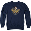 Wonder Woman Movie - Power Stance And Emblem Adult Crewneck product image 1