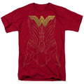 Wonder Woman Movie - Armor Outline Adult Regular Fit Short product image 1