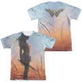 Wonder Woman Movie - Poster (Front - Back Print) Adult Regular Fit Short Sleeve 65 - 35 Poly - Cotton