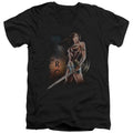 Wonder Woman Movie - Fierce Adult Slim Fit V Neck Cotton product image 1