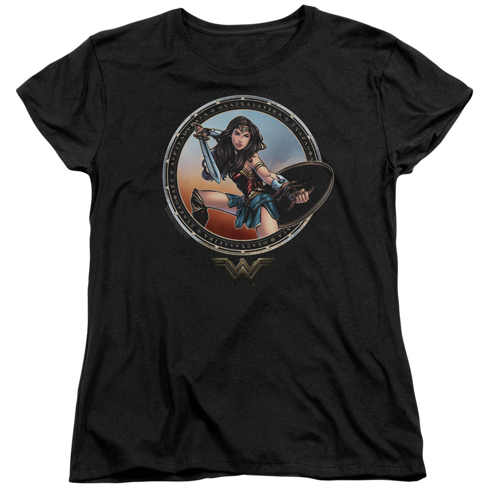 Wonder Woman Movie - Battle Pose Women's Short Sleeve product image 1