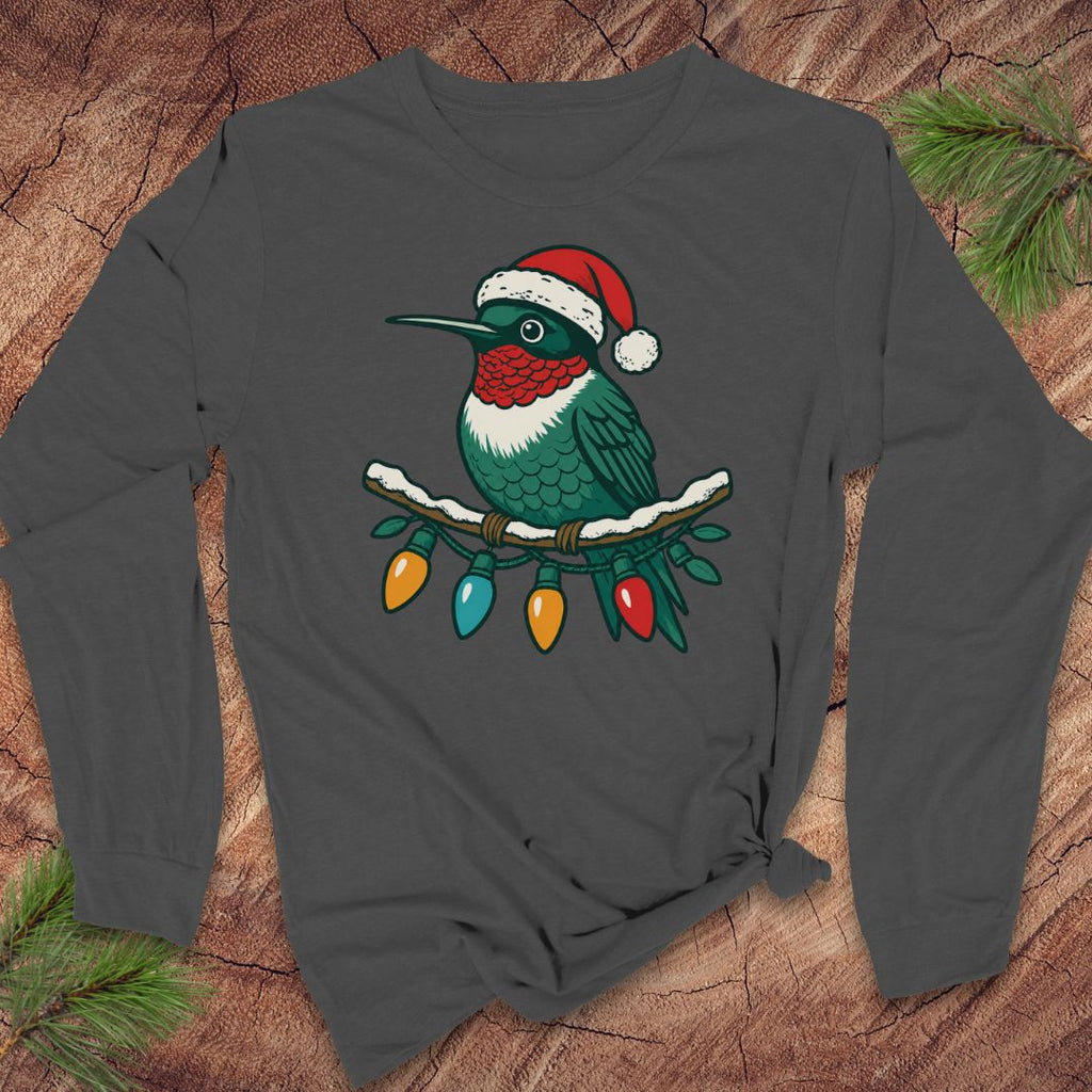Christmas Hummingbird Long-Sleeve Tee