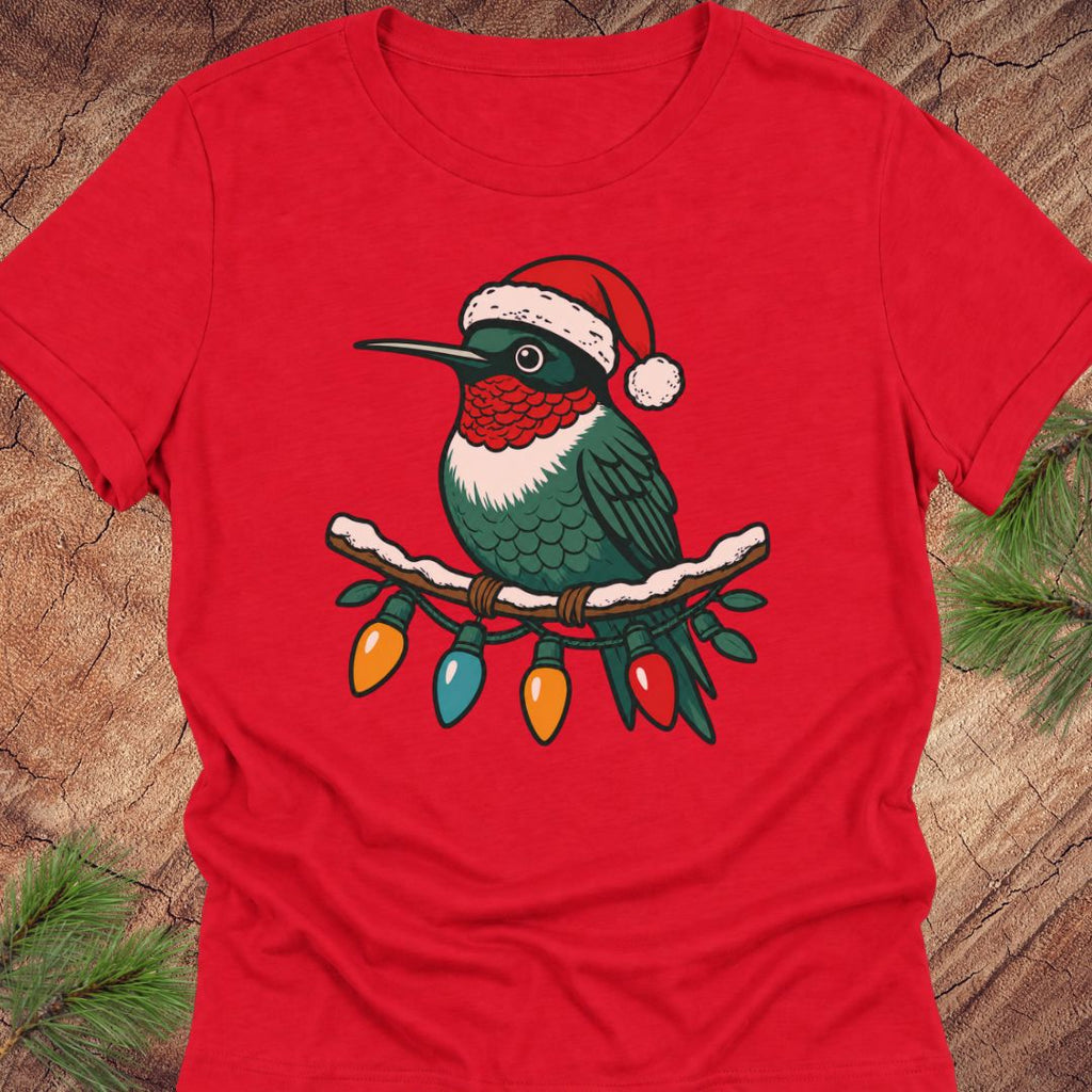 Christmas Hummingbird Women's Relaxed Tee