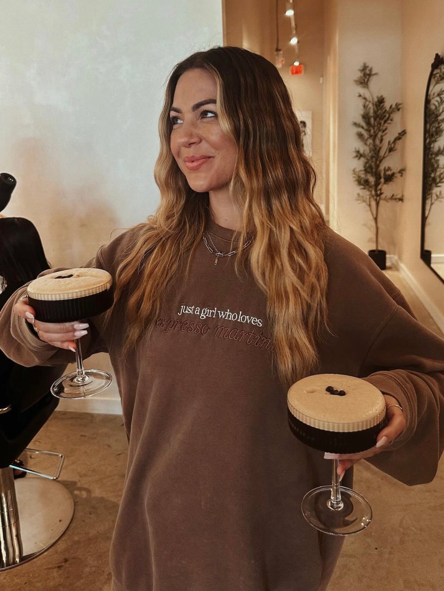 'Just A Girl Who Loves Espresso Martinis' Cozy Crew product image 2