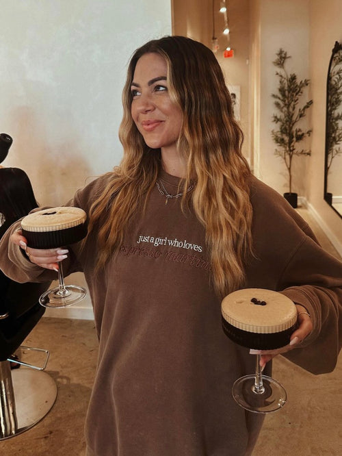 'Just A Girl Who Loves Espresso Martinis' Cozy Crew product image 2