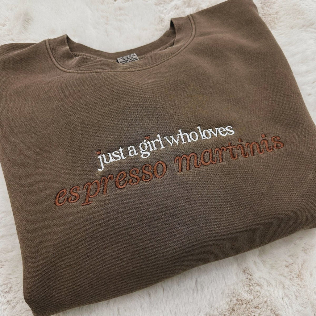 'Just A Girl Who Loves Espresso Martinis' Cozy Crew product image 1