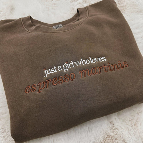 'Just A Girl Who Loves Espresso Martinis' Cozy Crew product image 1