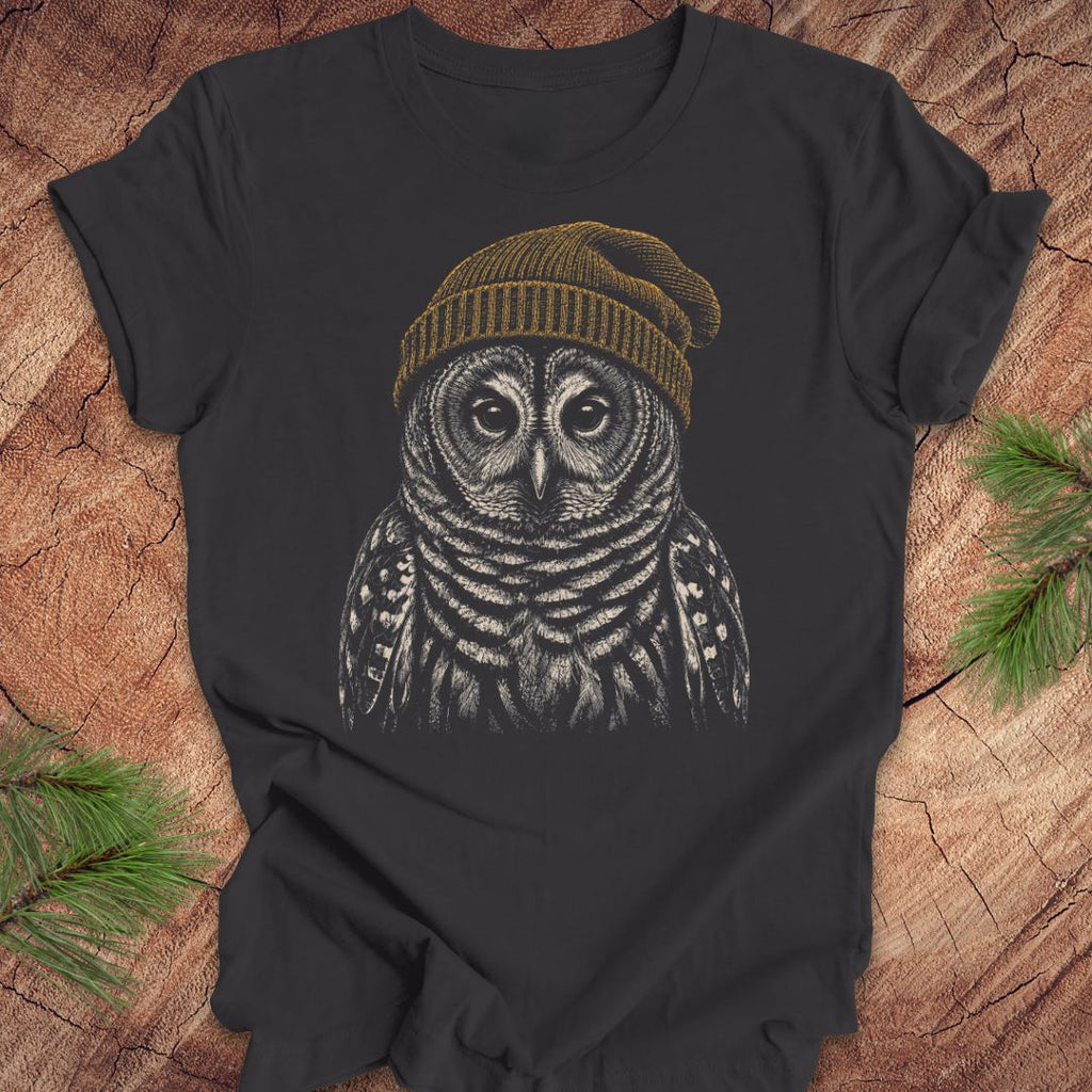 Fuzzy Cap Barred Owl Tee