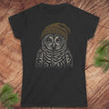 Fuzzy Cap Barred Owl Women's Tee