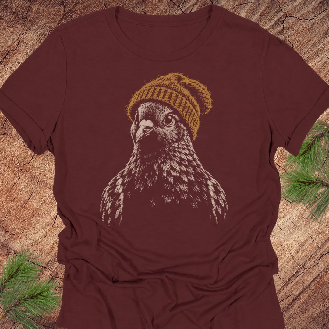 Fuzzy Cap Pigeon Women's Relaxed Tee