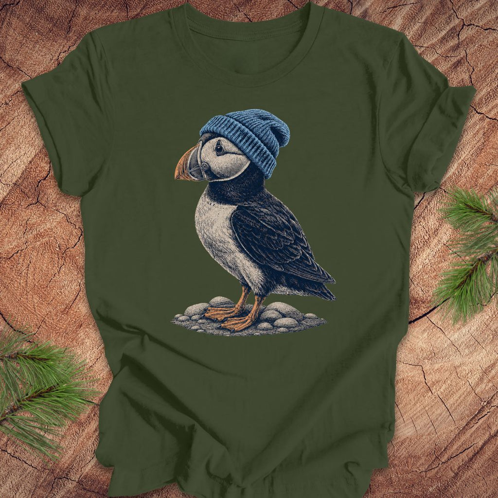 Fuzzy Cap Puffin Tee