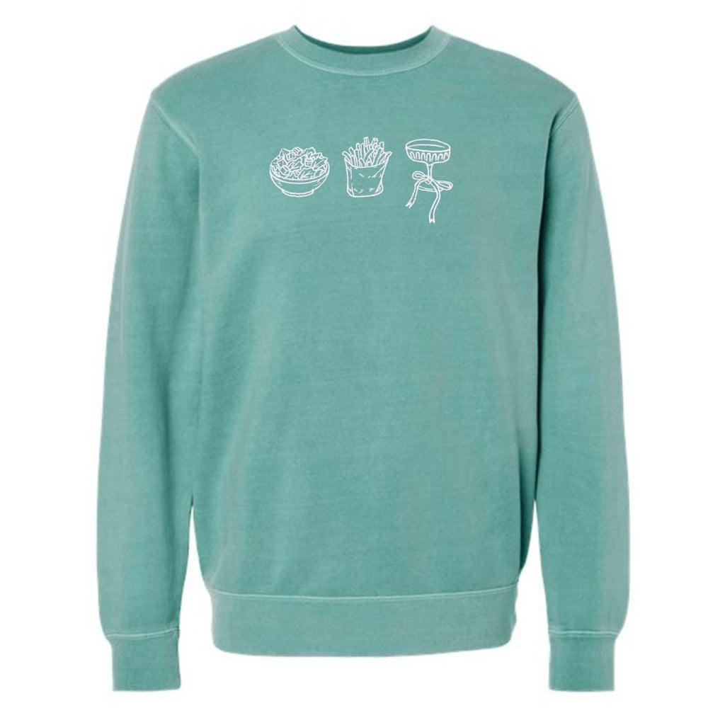 'Girl Dinner' Embroidered Cozy Crew product image 13