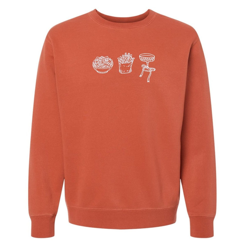 'Girl Dinner' Embroidered Cozy Crew product image 12