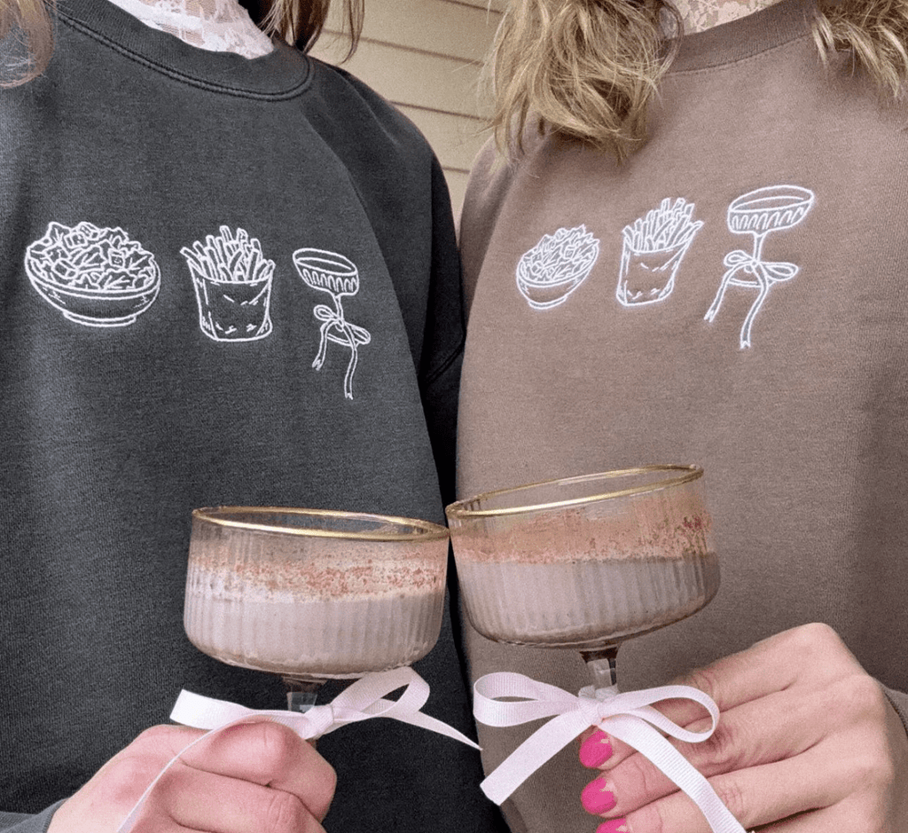 'Girl Dinner' Embroidered Cozy Crew product image 8