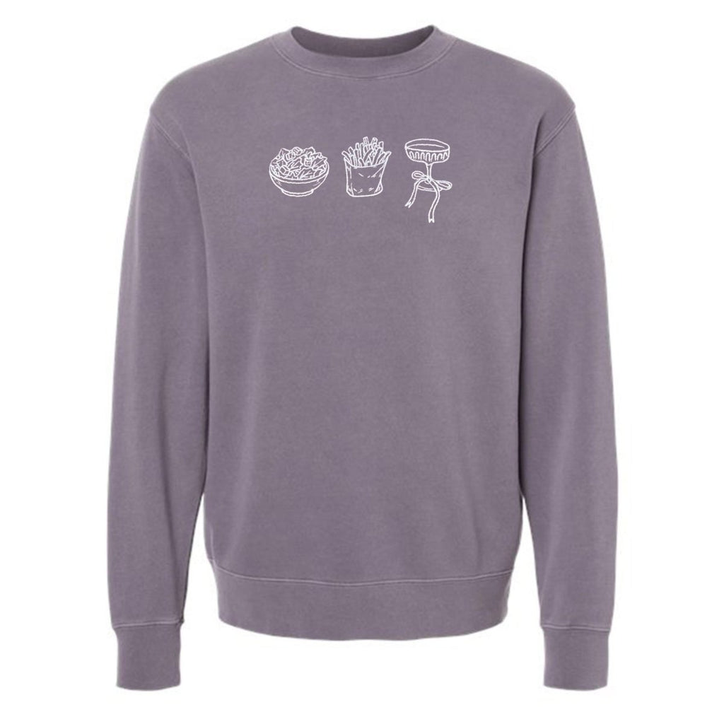 'Girl Dinner' Embroidered Cozy Crew product image 14