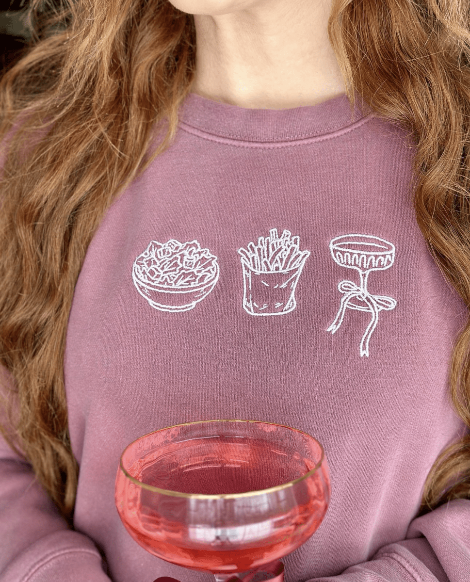 'Girl Dinner' Embroidered Cozy Crew product image 9