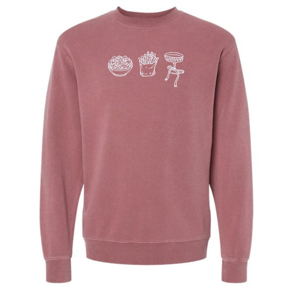 'Girl Dinner' Embroidered Cozy Crew product image 16