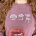 'Girl Dinner' Embroidered Cozy Crew product image 1