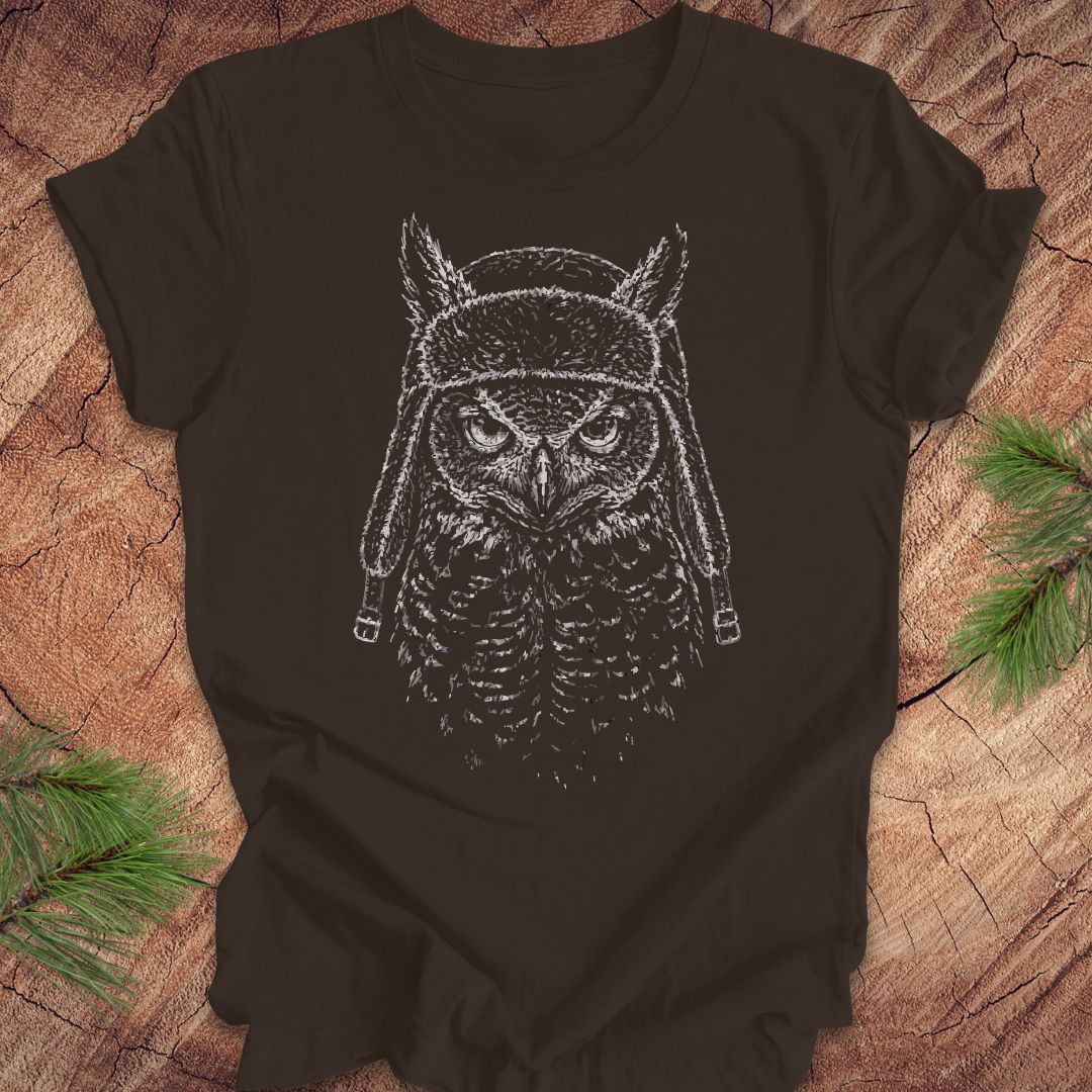 Great Horned Owl Hat Tee