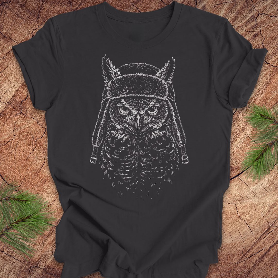Great Horned Owl Hat Tee