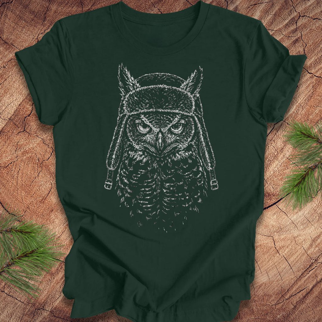 Great Horned Owl Hat Tee