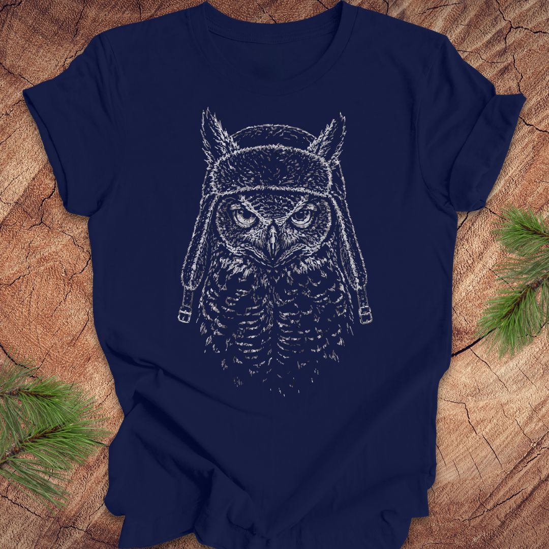 Great Horned Owl Hat Tee