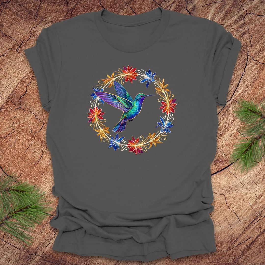 Hummingbird Ring of Flowers Tee