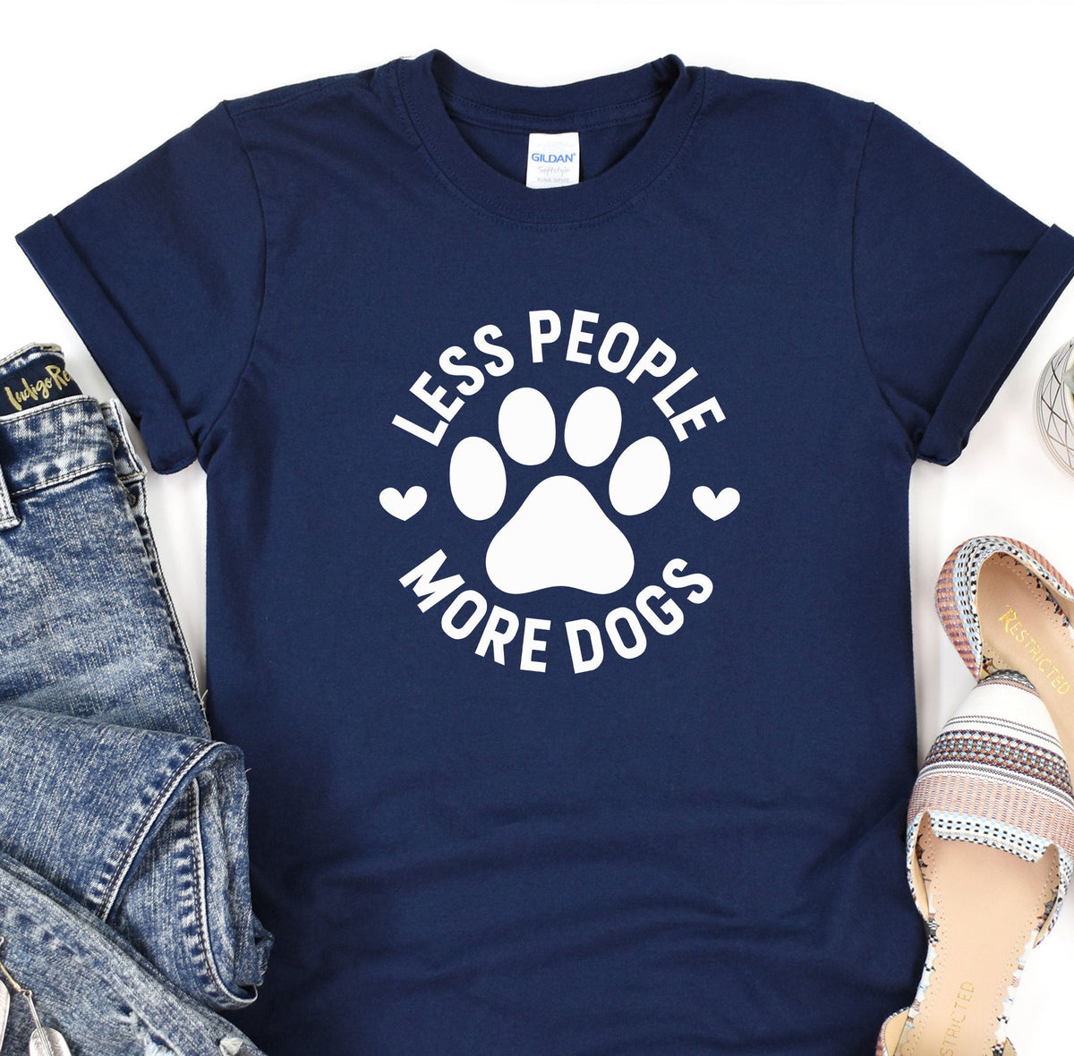 Less People More Dogs, Dog Mom Shirts, Lovers Gift, Fur product image 5