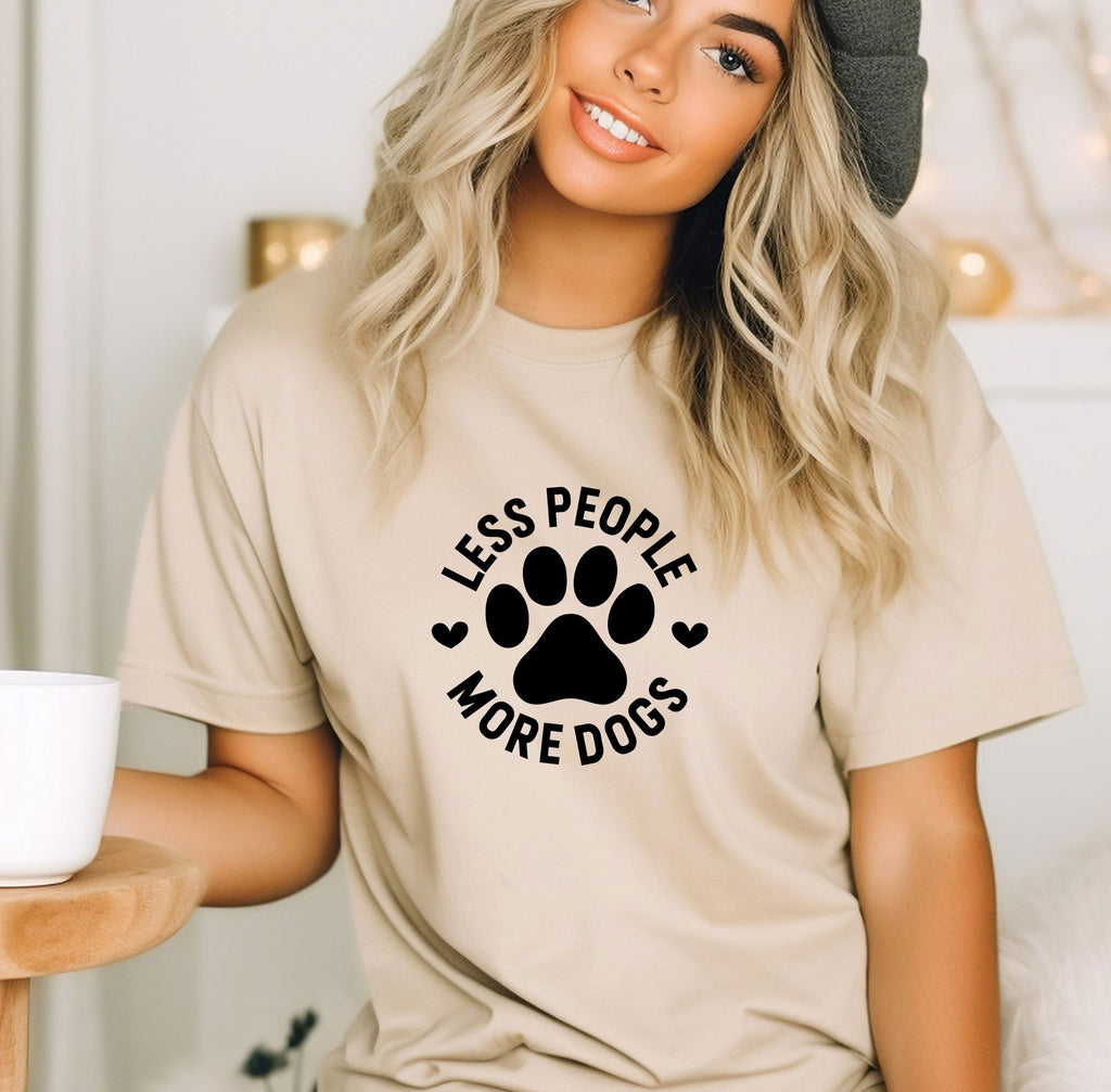 Less People More Dogs, Dog Mom Shirts, Lovers Gift, Fur product image 2