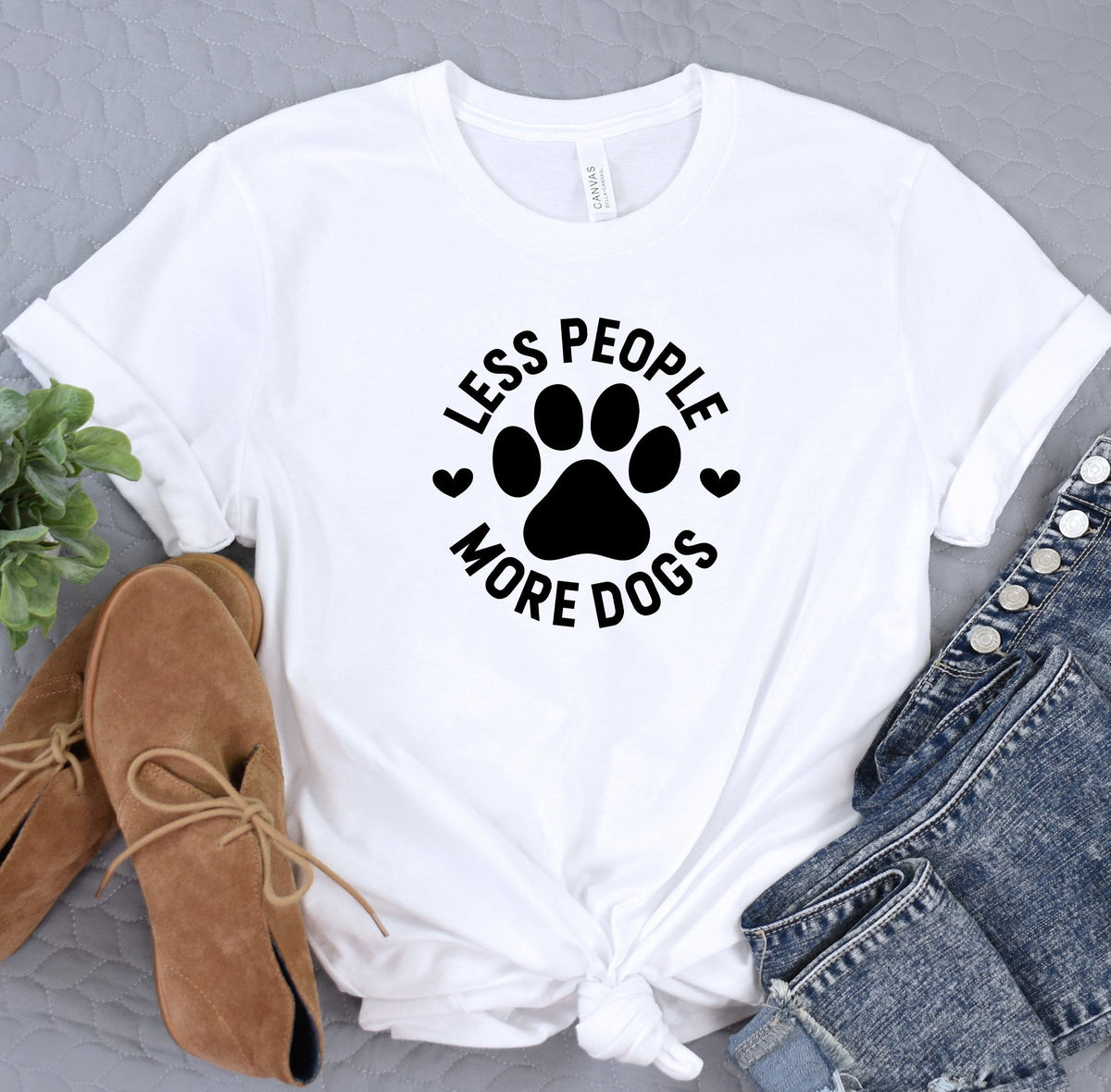 Less People More Dogs, Dog Mom Shirts, Lovers Gift, Fur product image 3