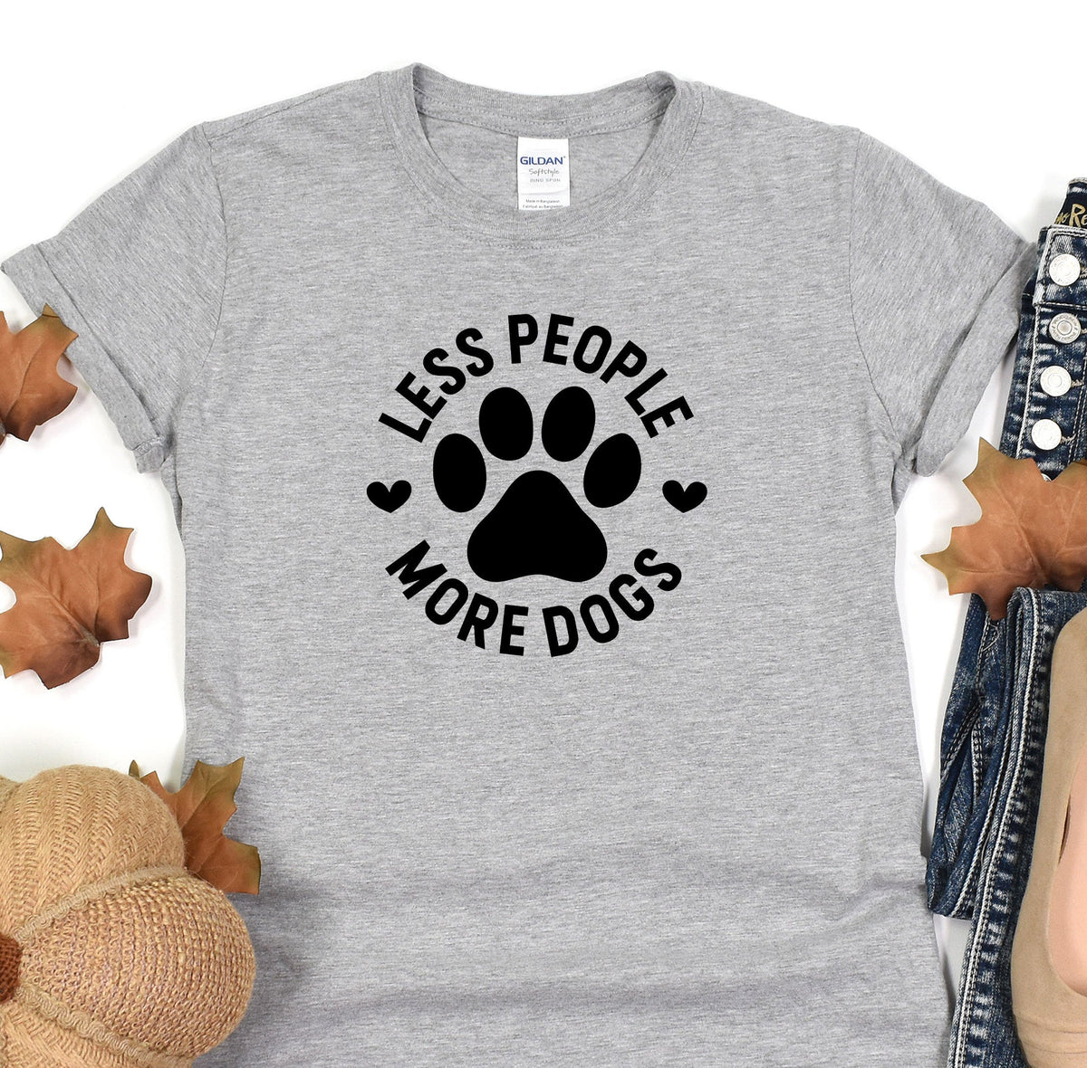 Less People More Dogs, Dog Mom Shirts, Lovers Gift, Fur product image 4