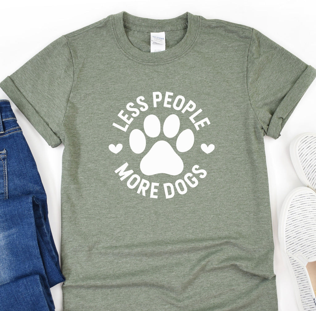 Less People More Dogs, Dog Mom Shirts, Lovers Gift, Fur product image 6