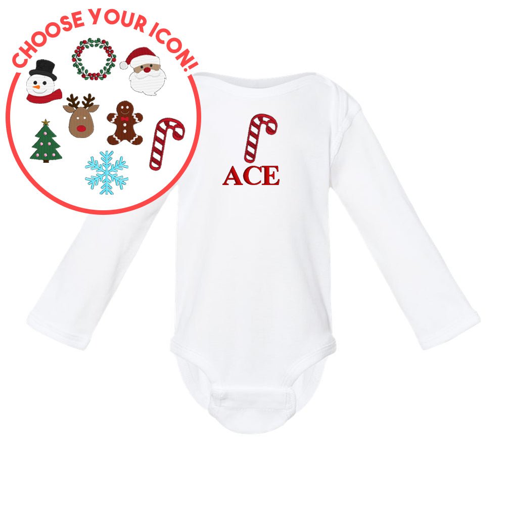 Infant Make It Yours™ Christmas Icon Long Sleeve Onesie