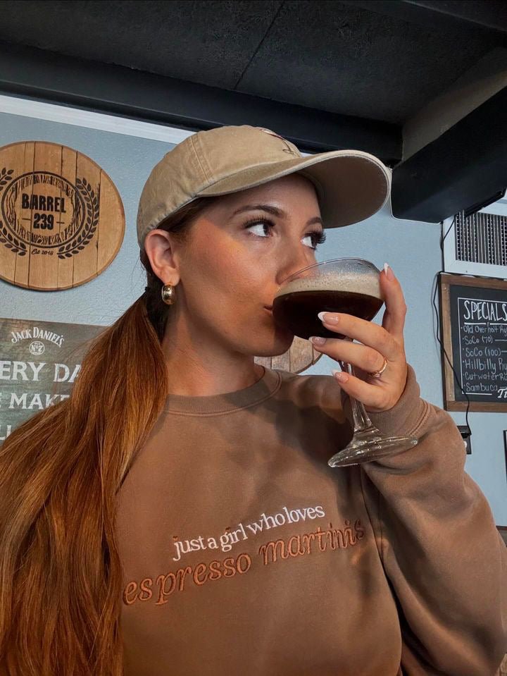 'Just A Girl Who Loves Espresso Martinis' Cozy Crew product image 4