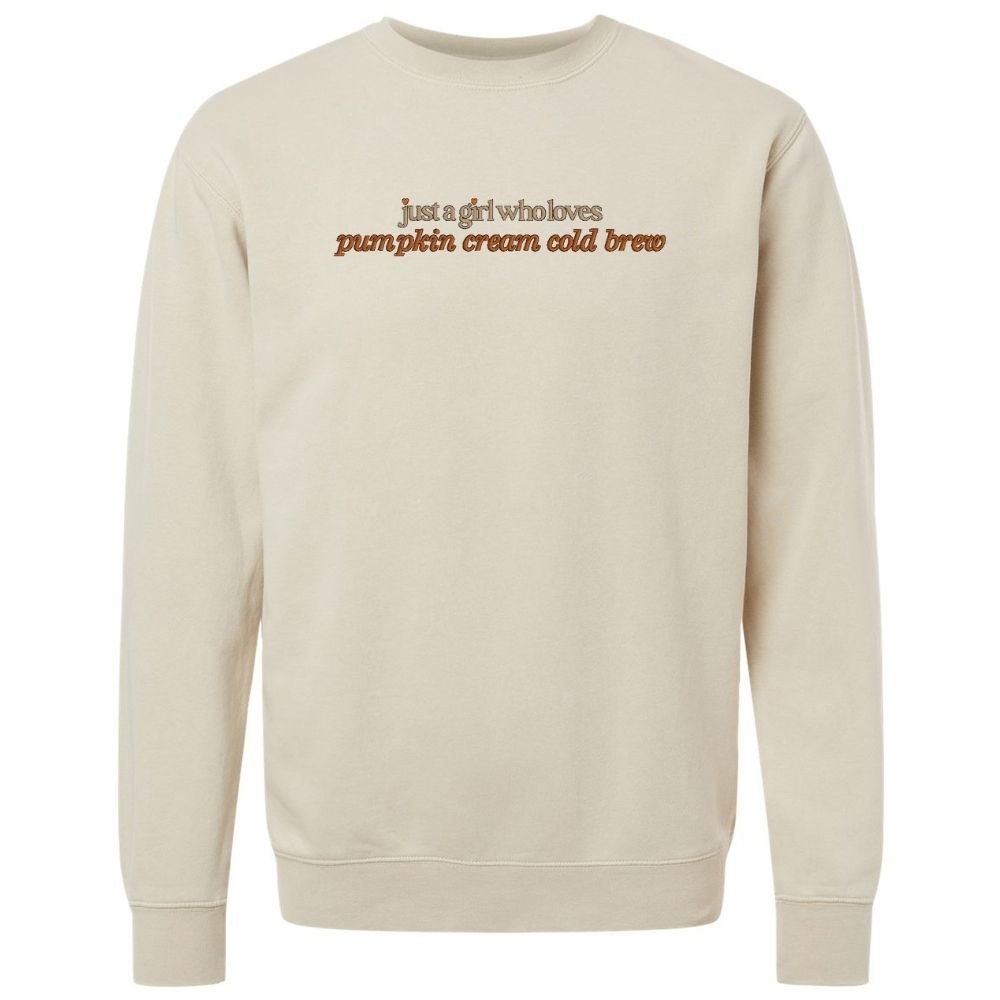 'Just A Girl Who Loves Pumpkin Cream Cold Brew' Cozy Crew product image 3