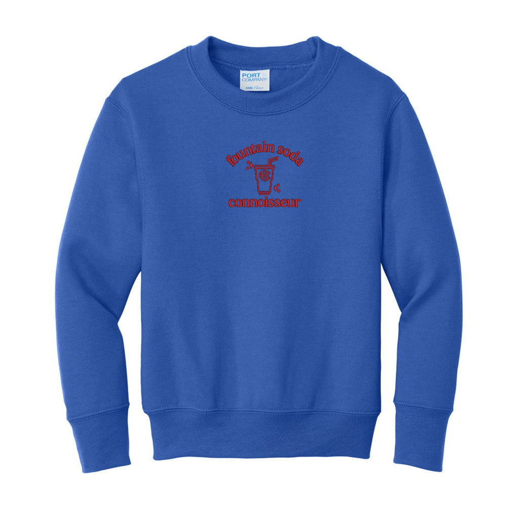 Kids Monogrammed 'Fountain Soda Connoisseur' Crewneck product image 8
