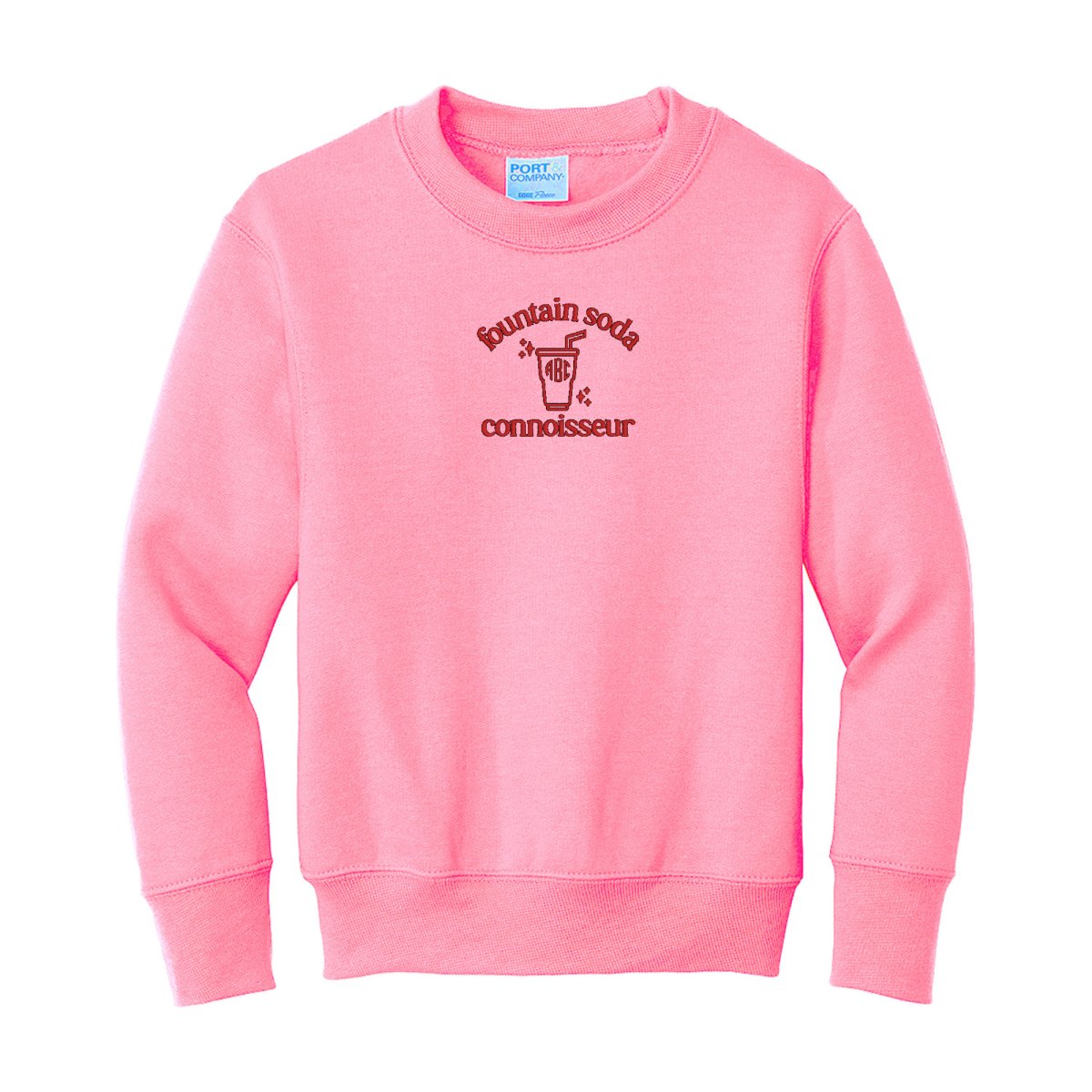 Kids Monogrammed 'Fountain Soda Connoisseur' Crewneck product image 10