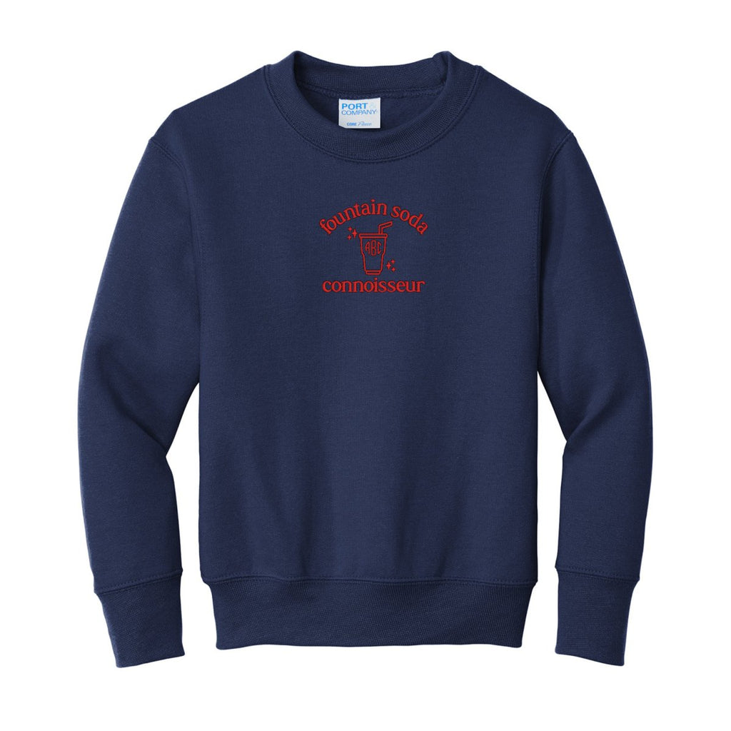 Kids Monogrammed 'Fountain Soda Connoisseur' Crewneck product image 6